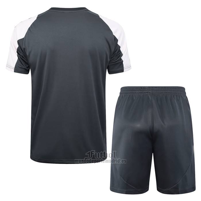 Chandal del Real Madrid Manga Corta 2024-2025 Gris - Pantalon Corto